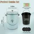 thumbnail image 3 of Countertop Compost Bin Kitchen,Odor Resistant Indoor Compost Bin with Lid and Compost Bags,Compost Bucket Composter Container for Food Waste,Blue, 3 of 7