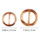 thumbnail image 3 of 20pcs Resin Round Shaped DIY Slide Adjustable Roller Buckles for Clothes Scarves Hats Random Color, 3 of 3