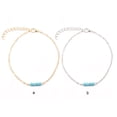 thumbnail image 3 of Guardurnaity Tobilleras Elegantes Ajustables Oro Plata Accesorios de Playa Regalos del Día de San Valentín de Tobillo para Mujeres Bodas Plata Type3 NO3 Guardurnaity AP009824-02, 3 of 6