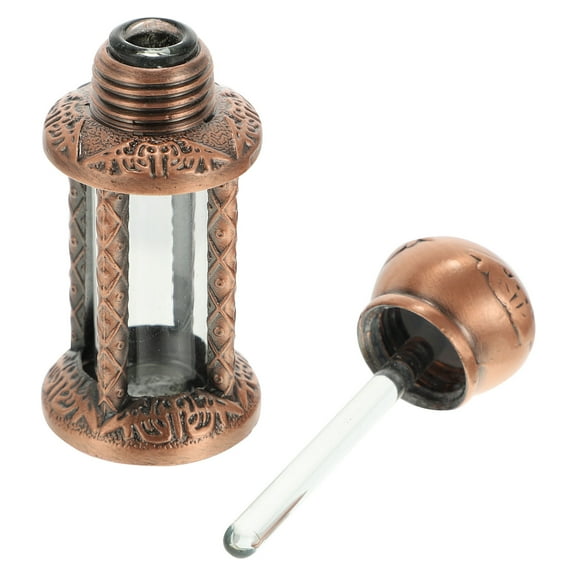 Hemoton 3ml Decorative Perfume Bottle Vintage Style Essential Oil Glass Bottle Container