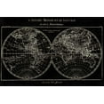 thumbnail image 2 of Schlabach, Sue 18x13 White Modern Wood Framed Museum Art Print Titled - Map of the World Black, 2 of 4