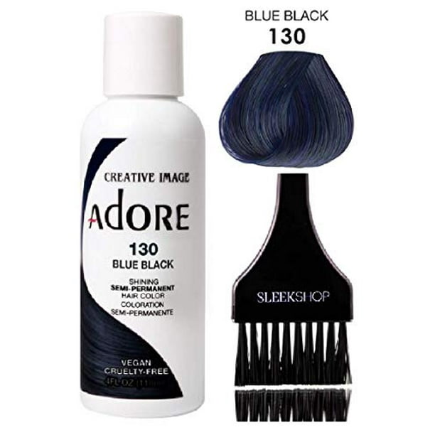 ADORE Creative Image Shining SEMI-PERMANENT Hair Color (w/ brush) No  Ammonia - 130 Blue Black 