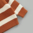 thumbnail image 5 of Okbabeha Toddler Infant Baby Boy Girl Chunky Sweater Cable Knit Striped Sweaters Pullover Sweatshirt Warm Winter Clothes, 5 of 7