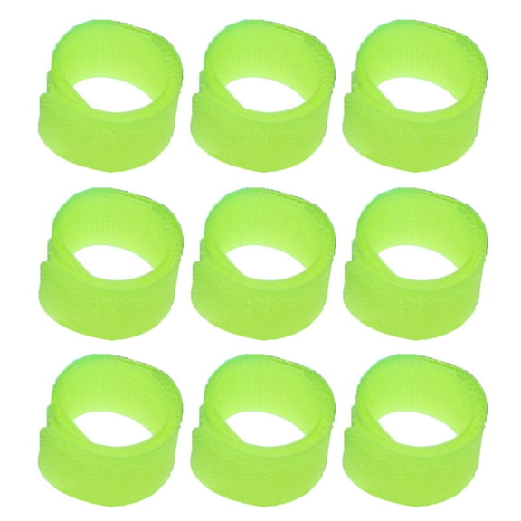 LEORX Nylon Cable Ties For Management 100 Pcs Fluorescent Green