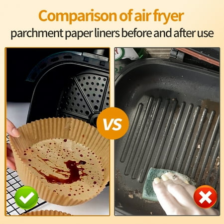 

Redempion Pack of 30 Air Fryer Papers Round Waterproof Kitchen Baking Mats Single-use Heat-resistant Barbecue Food Sheets Accessories White 20CM White 20CM 1 Pc