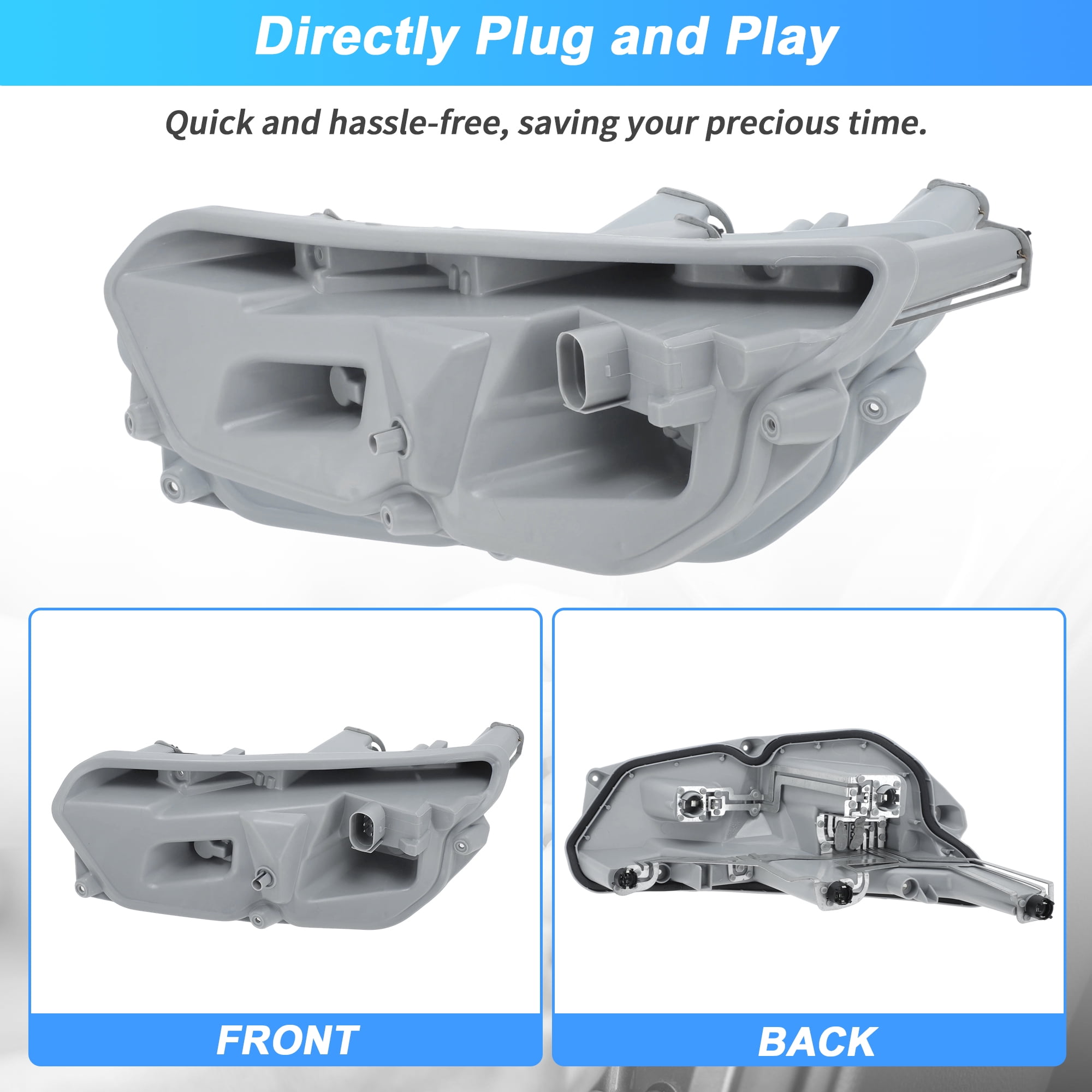 Unique Bargains Left Rear Tail Light Bulb Holder Harness for Audi TT MK2 2006-2014 Tail Light Bulb Holder with Lamp Socket Plug Replace 8J0945257A/8J0945257