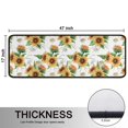 thumbnail image 5 of Kitchen Rugs Sets Of 2,White Sunflower Bouquet Pattern Anti Fatigue Kitchen Mat Rugs Non Slip Washable,Decorative Kitchen Floor Mats for Kitchen,Sink,Laundry,17"x47"+17"x47", 5 of 5