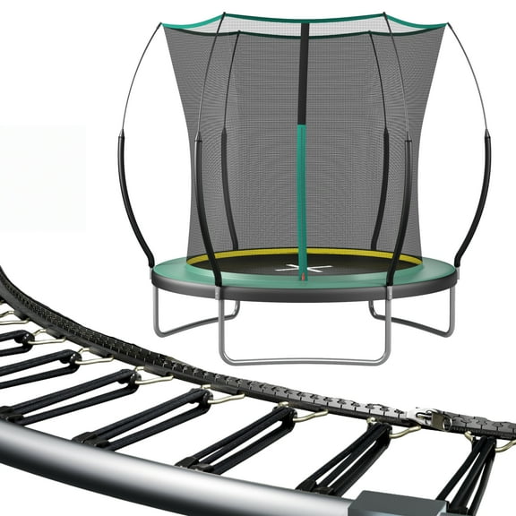 EUROCO 1500LBS Springfree 6FT Trampoline for Kids and Adults, No Gap Outdoor Trampoline for Backyard
