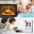 thumbnail image 4 of Digital kitchen timer (4-pack), kitchen timer with egg timer, timer magnetic for cooking, loud alarm, kitchen timer magnetic, large LCD display, for children's fitness, learning, play, cooking, 4 of 4