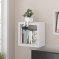 thumbnail image 2 of Furinno CUBICLE Extra Thick Cube Wall Mounted Bookshelf White, 2 of 4