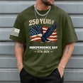 thumbnail image 2 of UngA Men's 4th of July T-Shirt Vintage 250 Anniversary USA Shirt 1776 USA Flag Shirts Tops Patriotic Short Sleeve Man T Shirt (AG,S), 2 of 5