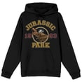 thumbnail image 6 of Jurassic Park 1993 Roaring T-Rex Adult Black Long Sleeve Hooded Sweatshirt-Small, 6 of 7