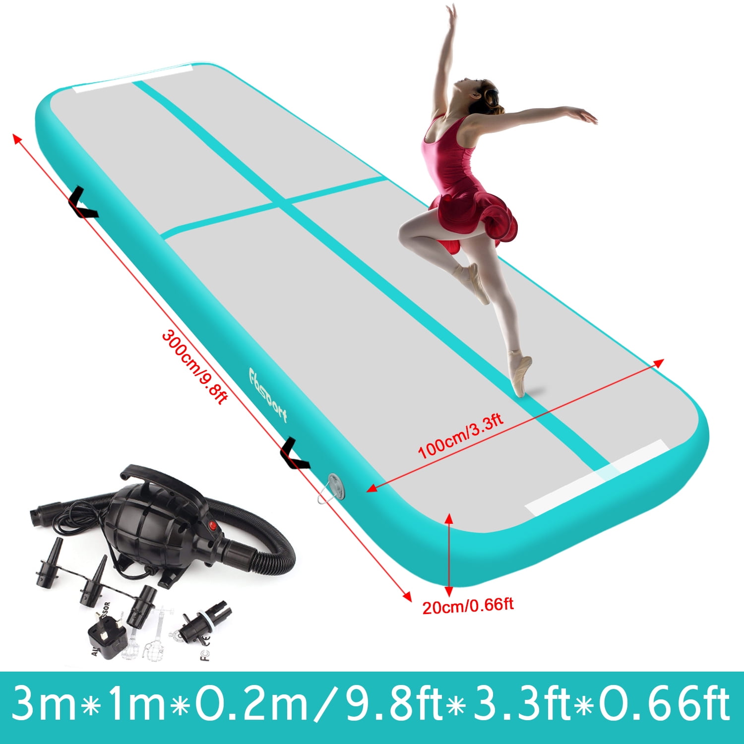 DAIRTRACK IBATMS Air Tumbling Mat 10ft   Amazoncom