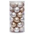 thumbnail image 1 of Bewildely Paquete de 30 bolas de Navidad atmósferas adorno decorativo fiesta Festival Prop interior jardín decoración colgantes hogar 6cm Kits de decoración para fiestas, 1 of 6