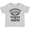thumbnail image 3 of Inktastic Handpicked for Earth by My Grammy in Heaven with Angel Wings Boys or Girls Toddler T-Shirt, 3 of 5