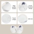 thumbnail image 5 of Bonario Baby Girls Dress Shoes Infant Mary Jane Bowknot Flats None-Slip Sole Princess Shoes for Newborn 3-18 Months, 5 of 6