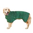 thumbnail image 1 of Albornoz de microfibra para perros, toalla con forma de pata, toalla para perros con correa ajustable, albornoz para mascotas con cierre de velcro, abrigo de albornoz para perros, 1 of 6