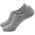 thumbnail image 1 of Nvzi 10 pares de calcetines invisibles para mujer, antideslizantes, de corte bajo, con forro invisible para uso informal y formal, suaves y elásticos, color gris, 1 of 2