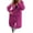 Hot Pink, variant on hoksml Women's Long Hooded Zip Up Sweatshirt Coat Long Sleeve Casual Maxi Hoodie Jacket with Pockets for Daily Comfort