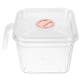 thumbnail image 4 of LEEYNEERTransparent Tank with Lid and Handle Desktop Betta Fish Bowl Small Clear Aquarium Unbreakable Small Fish Bowl, 4 of 6