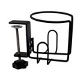 thumbnail image 4 of Soporte para vasos de mesa con clip, organizador de escritorio, fácil instalación, estructura metálica, versátil, antiderrame, ideal para sillas de ja, 4 of 8