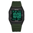 thumbnail image 6 of Digital Watches for Men Women Waterproof Unisex Digital Sports Watch Square Stopwatch Countdown Alarm Analog Silicone Strap Transparent Case Wristwatch, 6 of 6