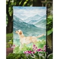 thumbnail image 3 of Mountian Flowers Yellow Labrador Garden Flag, 3 of 3
