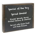 thumbnail image 3 of HUBERT® Chalkboard Sign Mango Wood Block - 11"L x 1 3/4"W x 8 1/2"H, 3 of 7