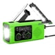 thumbnail image 1 of Radio de Emergencia Solar con Manivela, 4000 MAh, Multifunción, AM/FM/NOAA, con Conector para Auriculares para Camping., 1 of 5