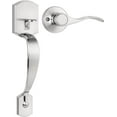 thumbnail image 1 of Front Door Handle and Deadbolt Set  Front Door Lock Set  Oil-Rubbed Bronze  Vintage Lower Half Entry Handleset  Entry Door Handle with Reversible Lever, 1 of 8