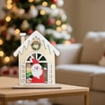 thumbnail image 2 of Christmas Table Decorations Wooden House Desktop Party Festive, 2 of 6