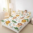 thumbnail image 4 of Castle Fairy Kawaii Lion Crocodile Queen Sheet Sets,Cartoon Wildlife Bed Set, 4 of 7