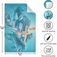 thumbnail image 3 of Dreamtimes Mermaid and Dolphins Kitchen Towels Set of 6 Dishcloths Hand Towels Tea Towels Ultra Absorbent for Cleaning Washing Drying Dishes Tableware 28'' x 18'', 3 of 7