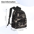 thumbnail image 2 of Balery Monochrome Mushroom Artwork Mochila para Mujeres y Hombres, Mochila Ligera Casual para Viajes, Mochila Clásica Básica para la Universidad, 2 of 6