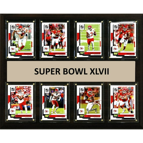 Kansas City Chiefs 12" x 15" Super Bowl XLVII Trading Card Plaque
