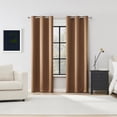 thumbnail image 6 of Sun Zero Graham 2-pack Magnetic Closure 100% Blackout Grommet Curtain Panel Pair, 40"W x 95"L, Dusty Terracotta, 6 of 8