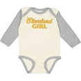 thumbnail image 3 of Inktastic Cleveland Girl Gold Boys or Girls Long Sleeve Baby Bodysuit, 3 of 5