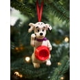 thumbnail image 2 of ORNAMENT 101 Dalmatians Holding Red Pink Food Bowl Disney Figurine Charm, 2 of 3
