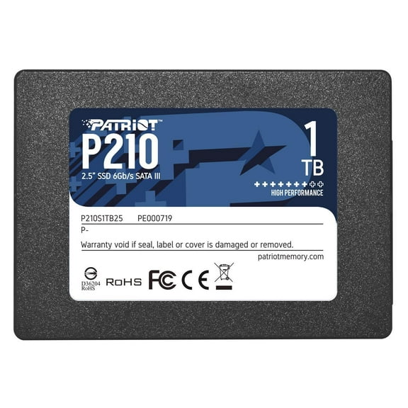 Patriot P210 2.5" 1TB SATA III Internal Solid State Drive (SSD) P210S1TB25