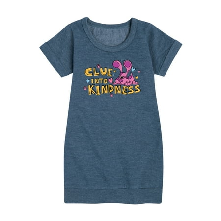 

Blue s Clues & You! - Clue into Kindness - Toddler & Youth Girls Fleece Dress