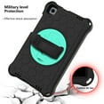 thumbnail image 4 of Dteck Case for Samsung Galaxy Tab A 8.0-inch T290 T295 (2019 Released) ,Shockproof Rubber Hybrid EVA Protection Hand /Shoulder Strap Hard Kickstand Back Cover,Black+Mint, 4 of 6