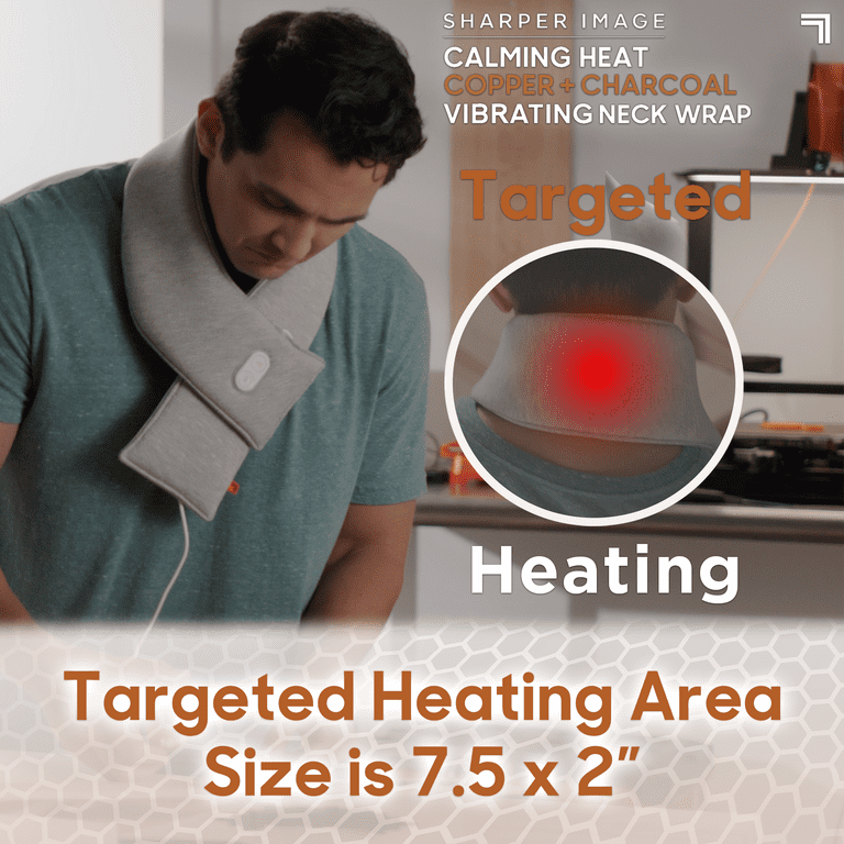Sharper Image Calming Heat Massaging Neck Wrap