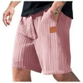 thumbnail image 2 of Antinious Mens Solid Loose Pocket Drawstring Elastic Waist Casual Half Shorts Pants, 2 of 5