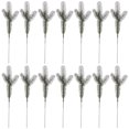 thumbnail image 1 of 24 Uds agujas de pino artificiales ramas agujas de pino artificiales púas de pino sintético decoración navideña, 1 of 8