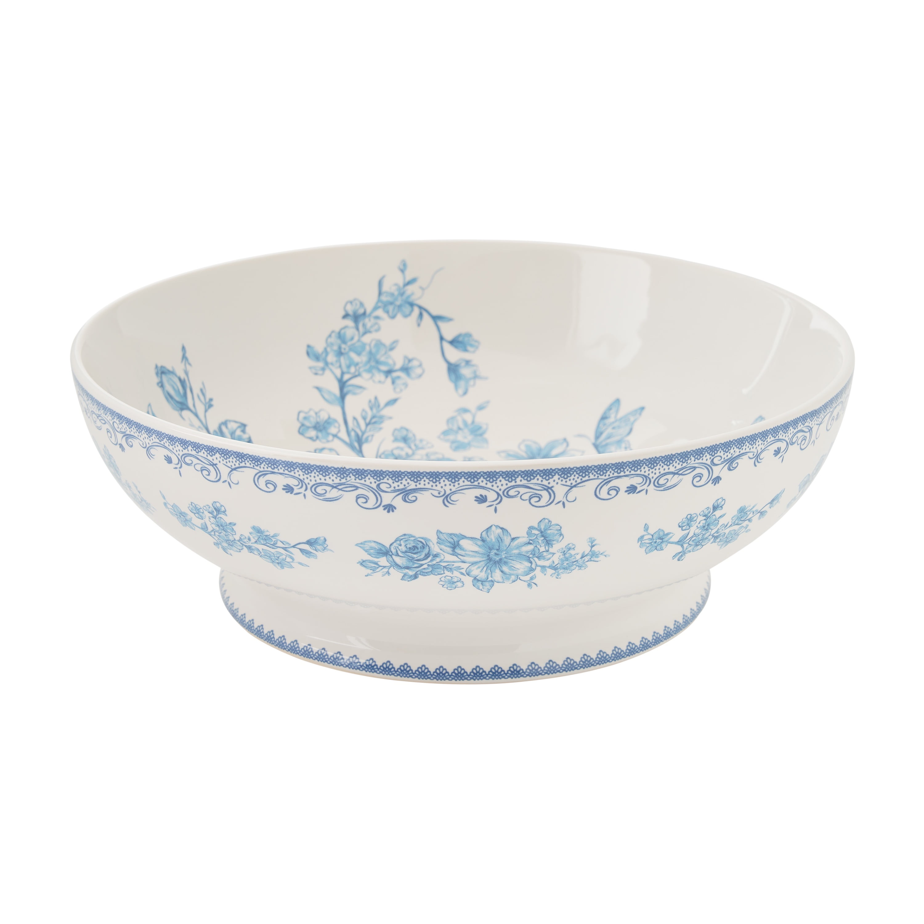 The Pioneer Woman Agatha Stoneware 11-inch Serving Bowl, Blue