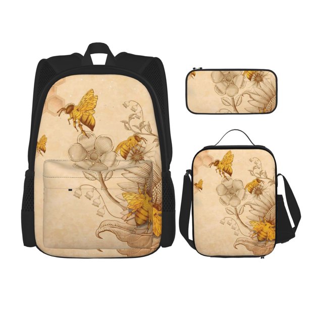 Fotbe Set Escolar 3 en 1 para Niños - Mochila Duradera con Lonchera Aislante y Estuche para Lápices - Mochila Escolar para Niños y Niñas