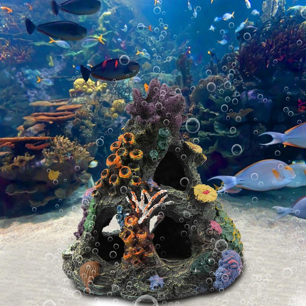 Fish Tank Ornaments, Simulation Not Fade Resin Aquarium Decor, Durable Office For Fish Tank Aquarium Household Garden