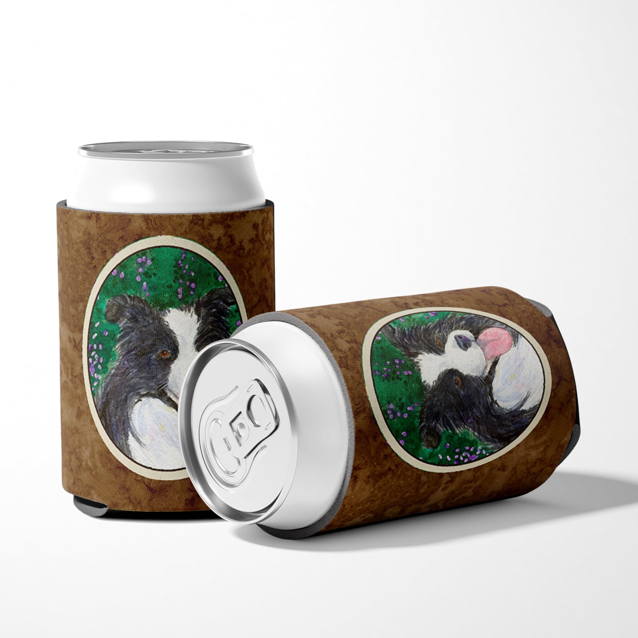 Caroline's Treasures SS1053CC Border Collie Can or Bottle Hugger, Can Hugger, multicolor