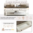 thumbnail image 5 of Modern Coffee Table with Large Storage Place Sofa Side Table with Drawer & Shelf - Multicolor, 5 of 8