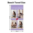 thumbnail image 3 of Personalized Custom Beach Towels with Picture Logo Photo Names Customized Pool Travel Towel for Kids Adults Women Men 30" X 60", 3 of 5